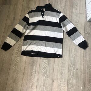 Phat Farm Black and White Polo Shirt